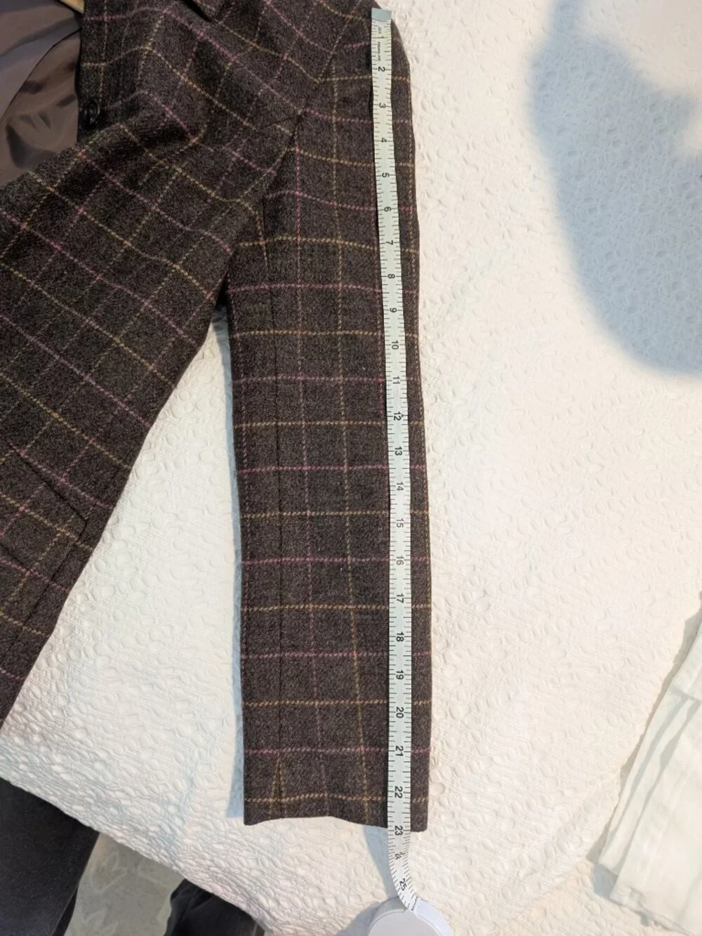 Lands' End Brown Wool Blazer Jacket